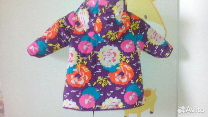 Куртка новая двухсторонняя для девочки