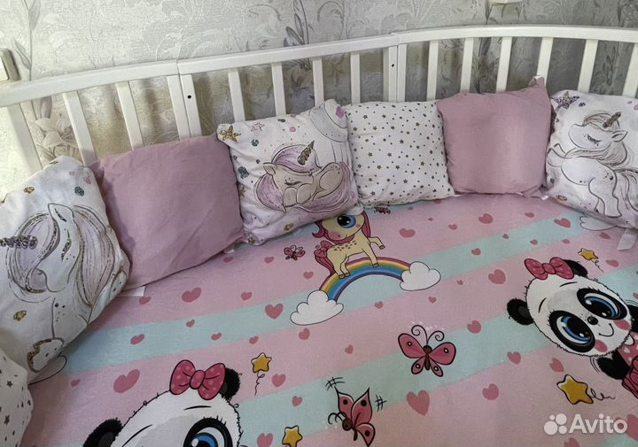 Детское одеяло, бортики в кроватку