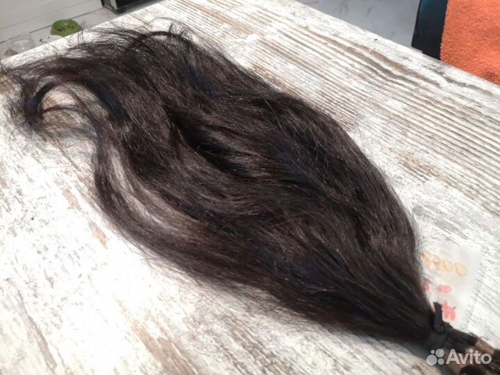 Натуральные волосы на капсулах, 55см