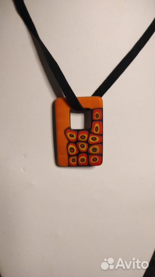 Кулон подвеска муранское стекло 4*2,8 см Италия