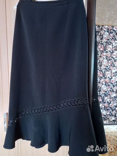 Юбка черная длинная