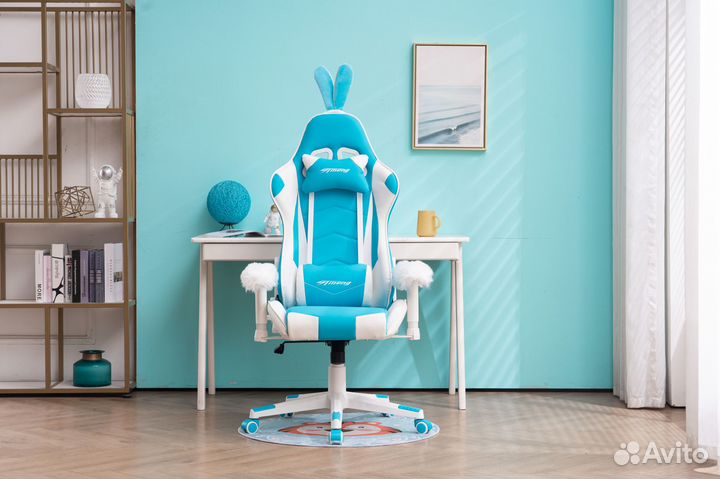Компьютерное кресло 206 голубое