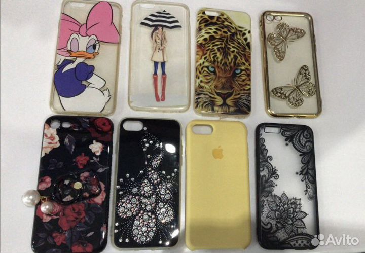 Чехлы на айфон 7. Цена за все