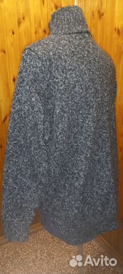 Теплый серый свитер 44-46р