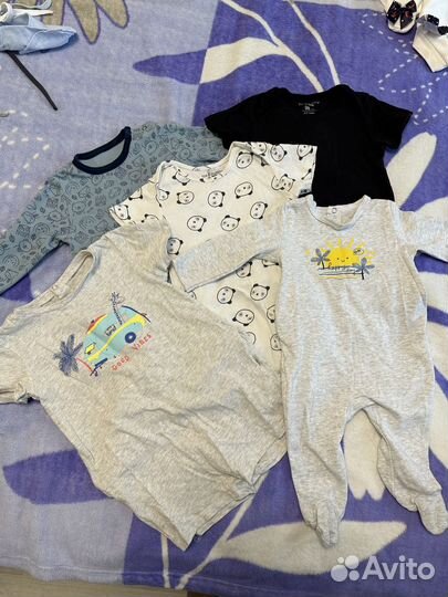 Детские вещи пакетом от 0 до года для мальчика