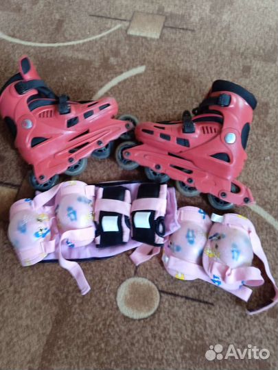 Роликовые коньки детские раздвижные