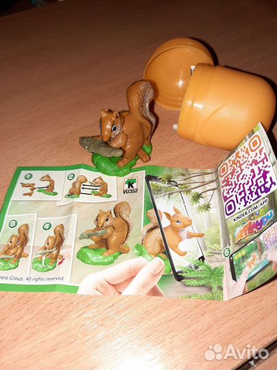 Игрушки из киндер сюрприза Natoons животные