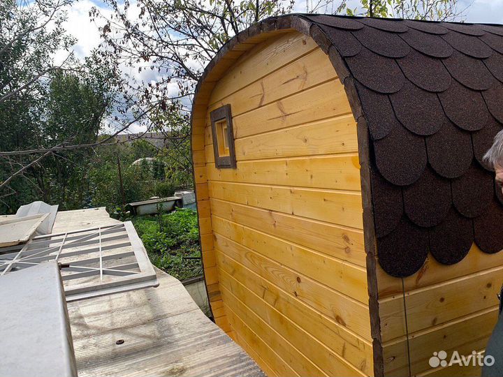 Баня-бочка квадро в наличии