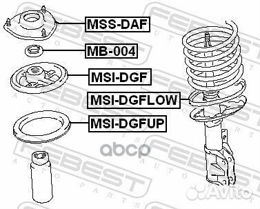 Опора амортизатора MSS-DAF mssdaf Febest