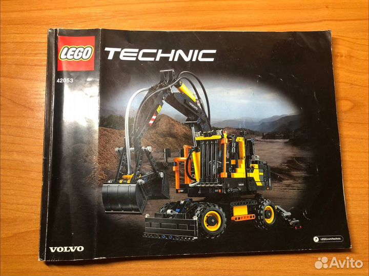 Lego technic 42053 экскаватор volvo