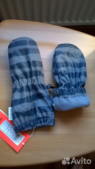 Новые краги резина на флисе 5-9 лет Дания