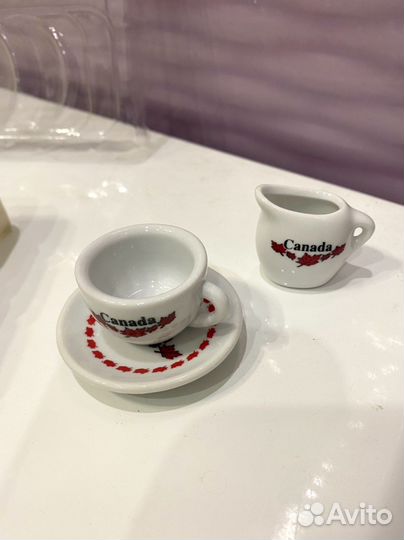 Набор мини посуды новый Канада фарфор