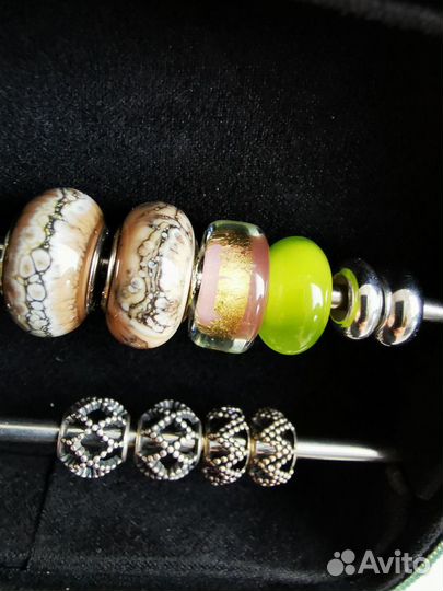 Браслеты, кольца, шармы pandora, trollbeads