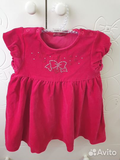 Платье нарядное choupette новое,80-86,велюр