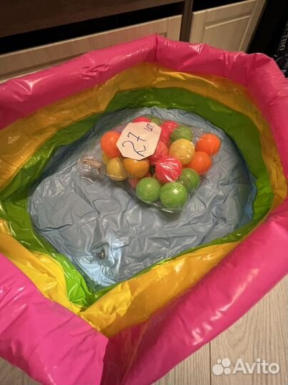 Детский надувной бассейн с Шариками