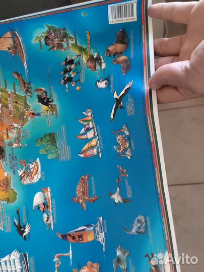 Детска карта мира большая