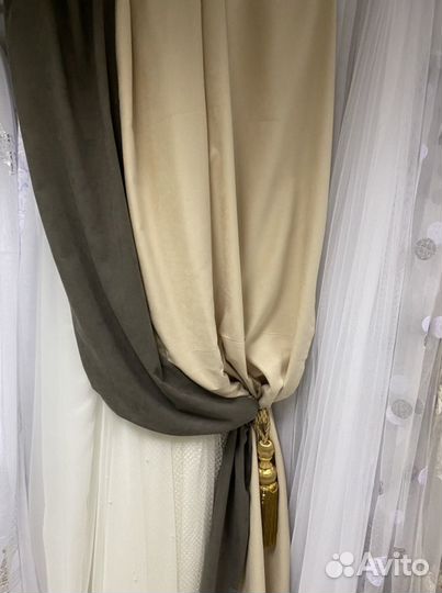 Шторы из двух полотен Турция, 2*2,7 высота