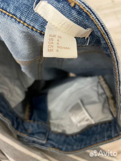 H&M Шорты джинс удлиненные синие EUR 36 S
