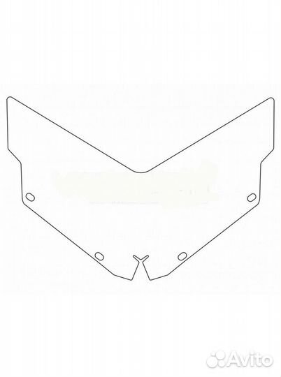 Стекло снегохода polaris rush/switchback/axys/indy