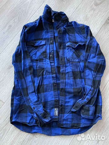 Рубашка клетка h&m 164