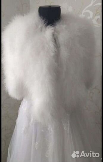 Свадебная шубка накидка