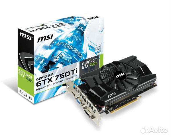 MSI GeForce GTX 750Ti, 2Гб. + гарантия 1год