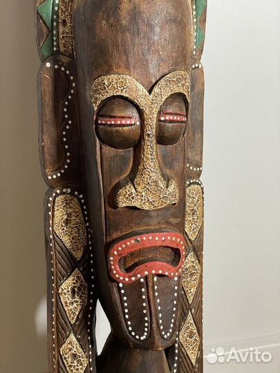 Африканская маска, дерево+краска