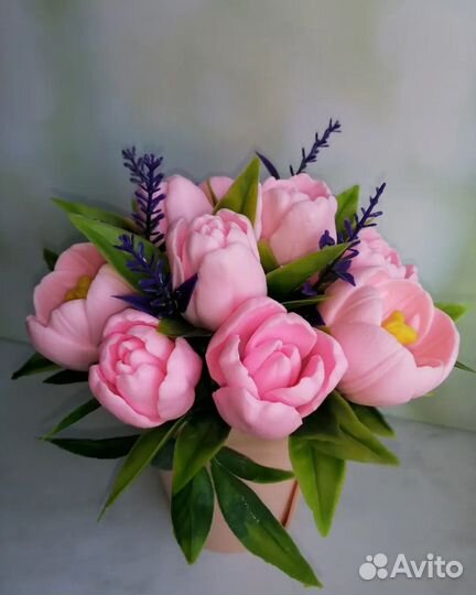 Букет цветов из мыла