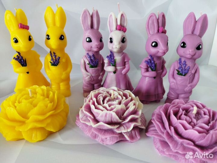 Свечи зайчики