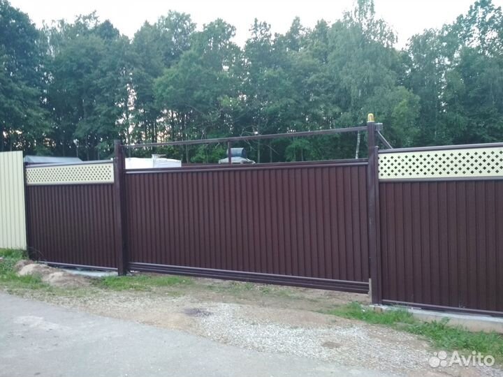 Ворота откатные алютех