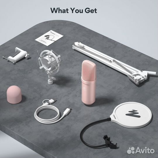 Микрофон Maono AU-A04E (pink)