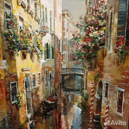 Картина маслом на холсте 90*60 Венеция oil