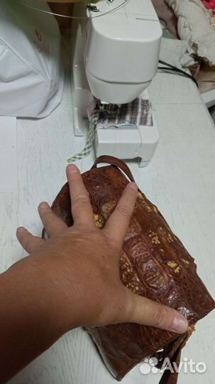 Винтажная сумка из Нильского крокодила