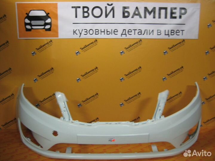 Бампер передний Kia Rio в цвет (любой) Белый