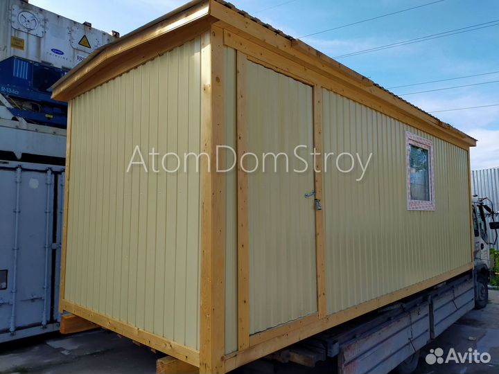 Бытовка деревянная утепленная с электрикой