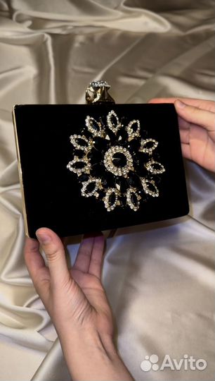 Сумка винтажная со стразами 2 цвета