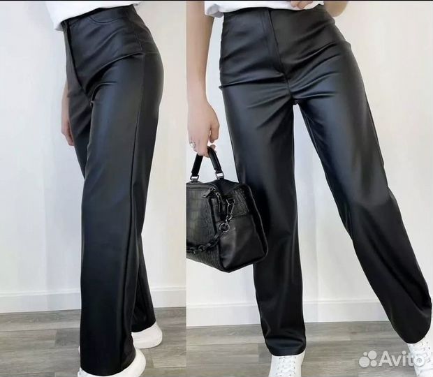 Брюки кожаные