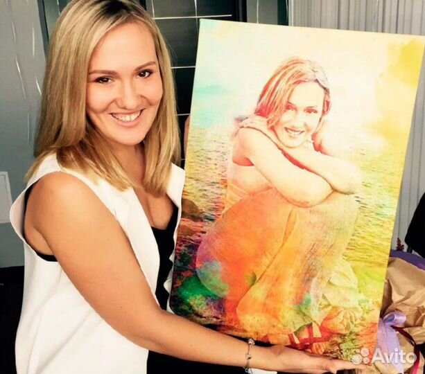 Портрет на холсте по фото