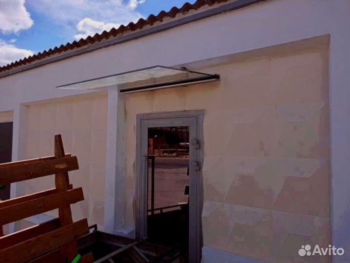 Козырек из стекла