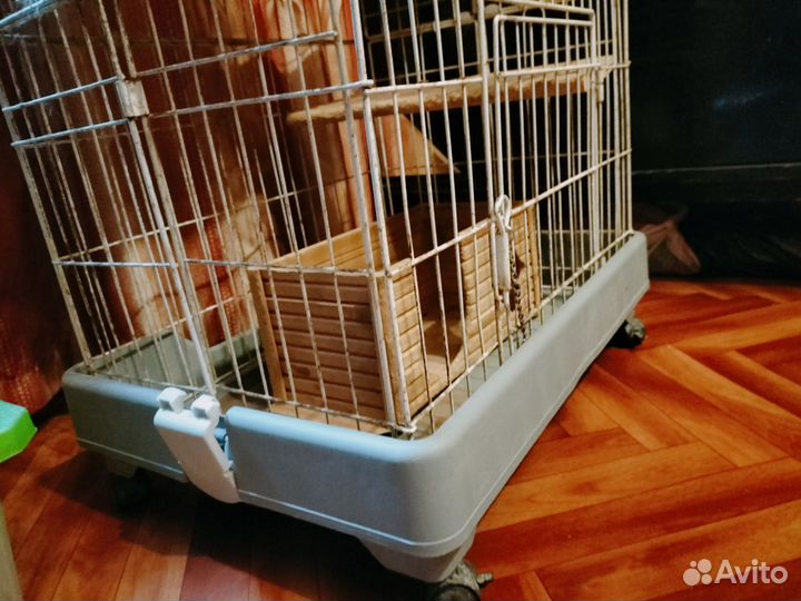 Клетка для грызунов большая на колёсах