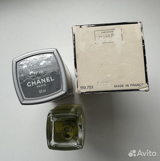 Chanel но 19 eau de cologne 50 мл винтаж