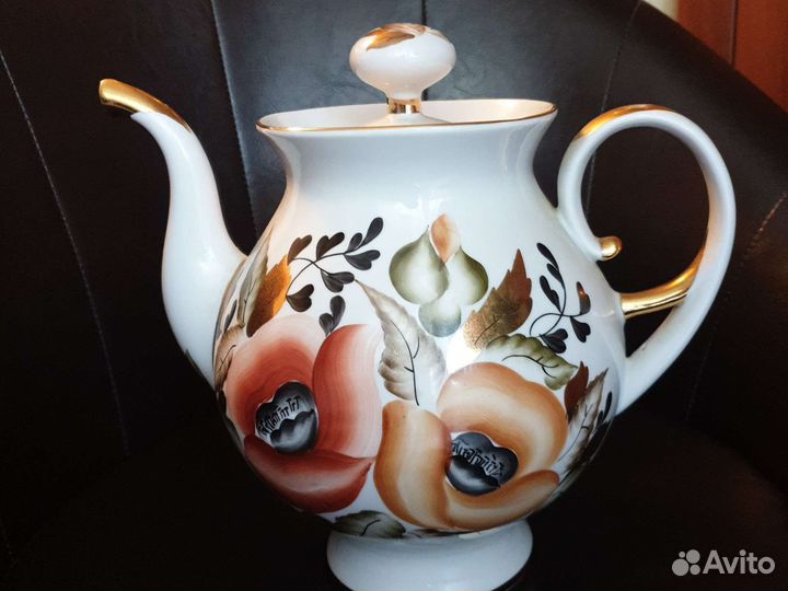 Чайник заварочный большой СССР фарфор