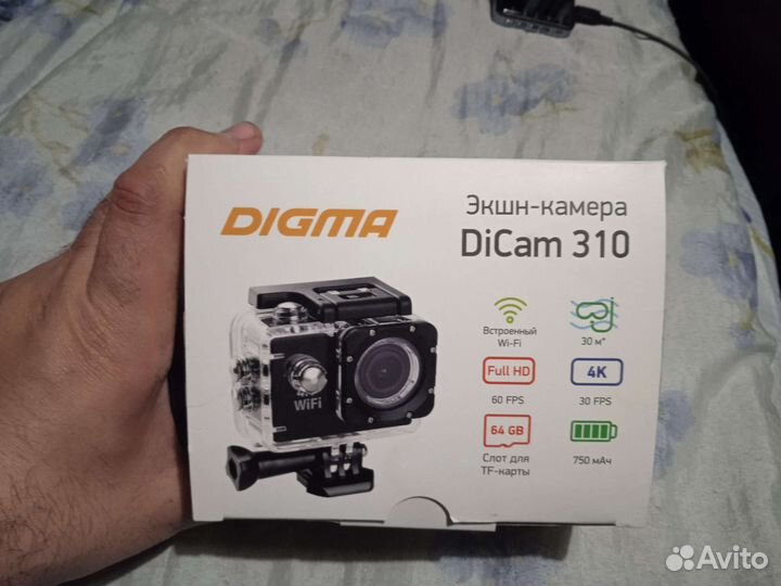 Экшн камера Digma Dicam 310