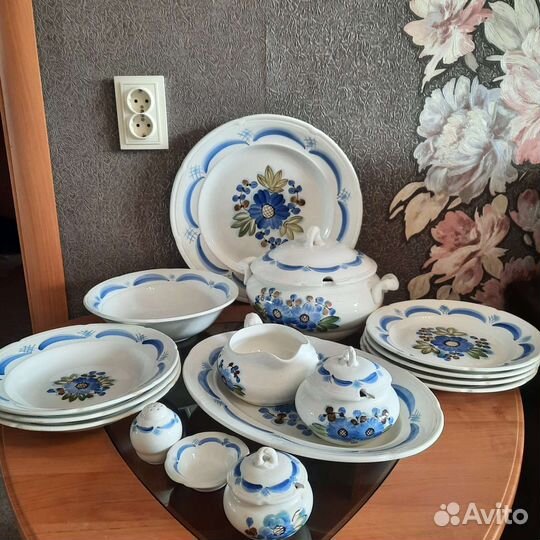 Винтаж Столовый сервиз СССР фаянс зик