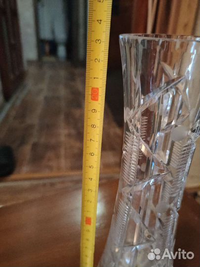 Хрустальная ваза Чехословакия