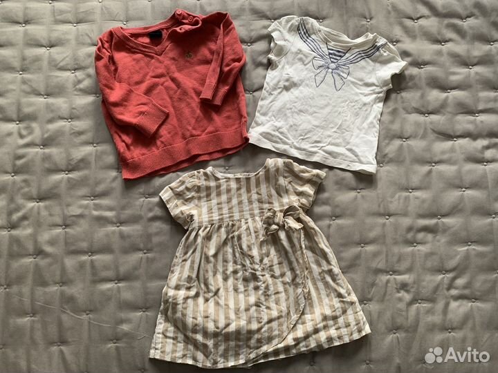 Вещи пакетом для девочки 62 74 Zara next hm