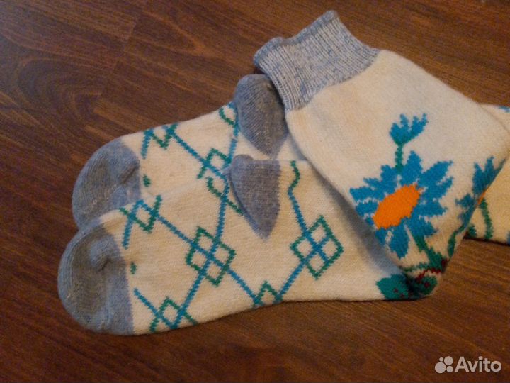 Гольфы шерстяные вязаные