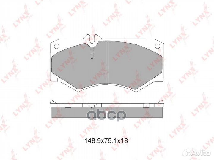 Колодки тормозные передние BD-5335 lynxauto