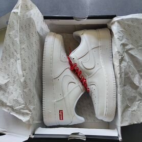 Nike Air Force 1 x supreme white оригинал