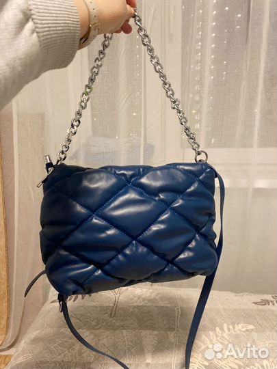 Сумка женская через плечо синяя